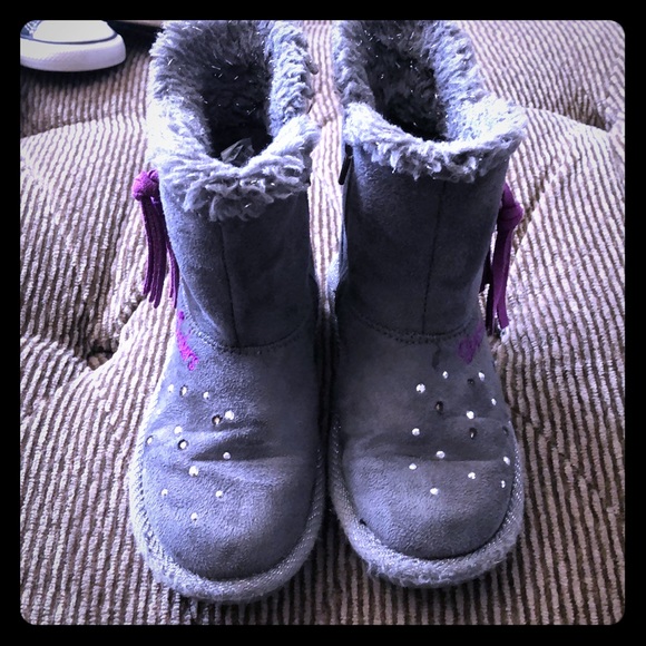 skechers toddler girl boots